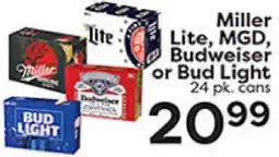 Rich's Fresh Market Miller Lite, MGD, Budweiser or Bud Light offer