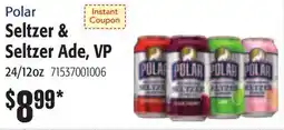 Restaurant Depot Polar Seltzer & Seltzer Ade, VP offer