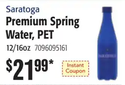 Restaurant Depot Saratoga Premium Spring Water, PET offer