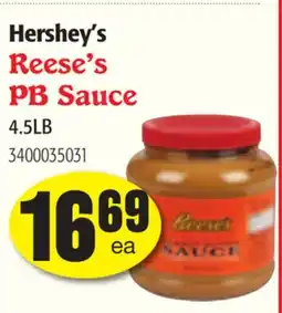 Restaurant Depot Hershey's Reese's PB Sauce offer