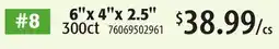 Restaurant Depot 6x 4 x 2.5 offer