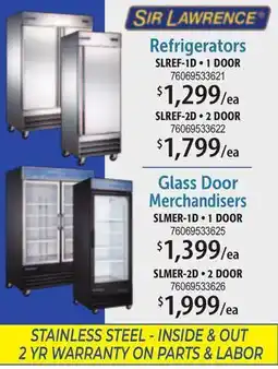 Restaurant Depot Refrigerators Glass Door Merchandisers offer