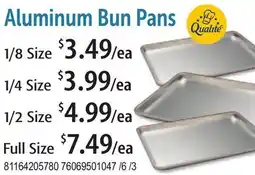 Restaurant Depot Aluminum Bun Pans offer