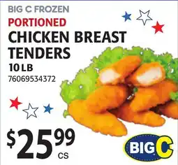 Restaurant Depot BIG C FROZEN PORTIONED CHICKEN BREAST TENDERS offer