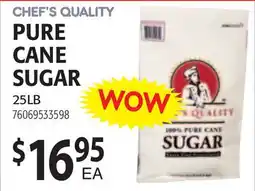 Restaurant Depot CHEF'S QUALITY PURE CANE SUGAR offer