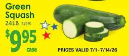 Restaurant Depot Green Squash offer
