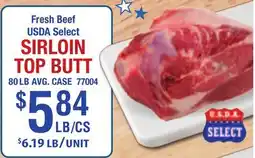 Restaurant Depot Fresh Beef USDA Select SIRLOIN TOP BUTT offer
