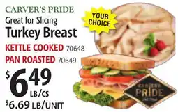 Restaurant Depot CARVER'S PRIDE Turkey Breast offer