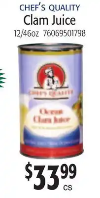 Restaurant Depot CHEF'S QUALITY Clam Juice offer