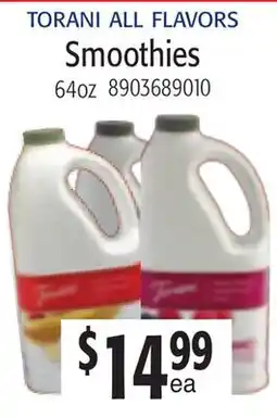 Restaurant Depot TORANI ALL FLAVORS Smoothies offer