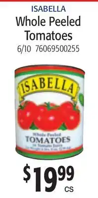 Restaurant Depot ISABELLA Whole Peeled Tomatoes offer