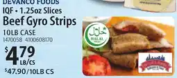 Restaurant Depot DEVANCO FOODS Beef Gyro Strips offer