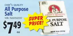 Restaurant Depot CHEF'S QUALITY All Purpose Salt offer