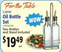 Restaurant Depot CAPRI Oil Bottle Set offer