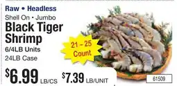Restaurant Depot Black Tiger Shrimp offer