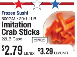 Restaurant Depot Frozen Sushi Imitation Crab Sticks offer
