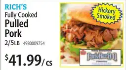 Restaurant Depot RICH'S Fully Cooked Pulled Pork offer