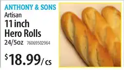 Restaurant Depot Artisan 11 inch Hero Rolls offer