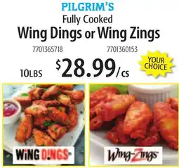 Restaurant Depot PILGRIM'S Fully Cooked Wing Dings or Wing Zings offer
