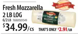 Restaurant Depot Fresh Mozzarella 2 LB LOG offer