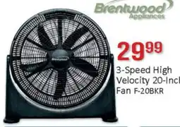 General Discount 3-Speed High Velocity 20-Inch Fan F-20BKR offer