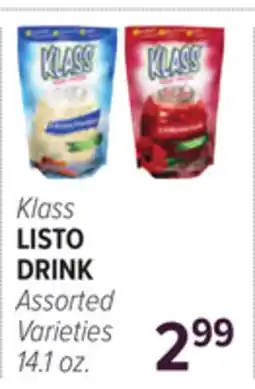 Cermak Fresh Market Klass LISTO DRINK offer