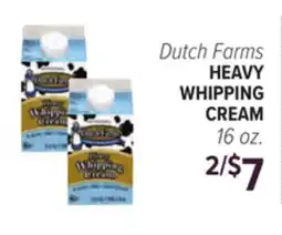 Cermak Fresh Market Dutch Farms HEAVY WHIPPING CREAM offer