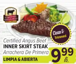 Cermak Fresh Market Certified Angus Beef INNER SKIRT STEAK offer