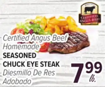 Cermak Fresh Market Certified Angus Beef Homemade SEASONED CHUCK EYE STEAK offer