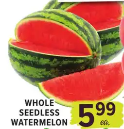 Cermak Fresh Market WHOLE SEEDLESS WATERMELON offer