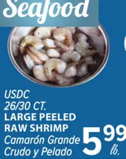Cermak Fresh Market USDC 26/30 CT. LARGE PEELED RAW SHRIMP offer