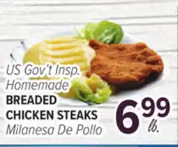 Cermak Fresh Market US Gov't Insp. Homemade BREADED CHICKEN STEAKS offer