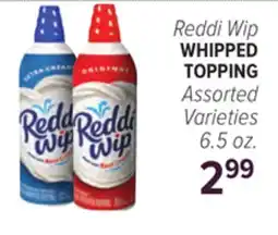 Cermak Fresh Market Reddi Wip WHIPPED TOPPING offer