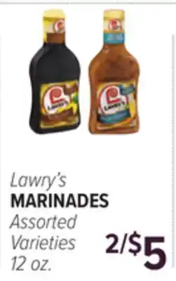 Cermak Fresh Market Lawry's MARINADES offer
