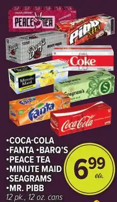 Cermak Fresh Market •COCA-COLA •FANTA •BARQ'S •PEACE TEA •MINUTE MAID •SEAGRAMS •MR. PIBB offer