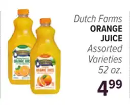 Cermak Fresh Market Dutch Farms ORANGE JUICE offer