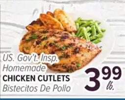Cermak Fresh Market U.S. Gov't. Insp. Homemade CHICKEN CUTLETS offer