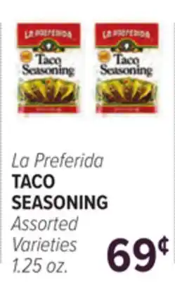 Cermak Fresh Market La Preferida TACO SEASONING offer