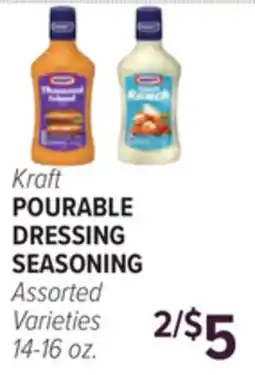 Cermak Fresh Market Kraft POURABLE DRESSING SEASONING offer