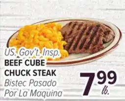 Cermak Fresh Market U.S. Gov't Insp. BEEF CUBE CHUCK STEAK offer