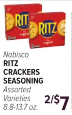 Cermak Fresh Market Nabisco RITZ CRACKERS SEASONING offer