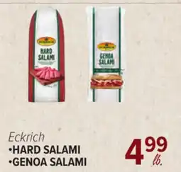 Cermak Fresh Market Eckrich • HARD SALAMI • GENOA SALAMI offer