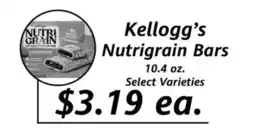 Apple Valley Natural Foods Kellogg's Nutrigrain Bars offer