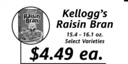 Apple Valley Natural Foods Kellogg's Raisin Bran offer