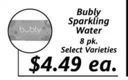 Apple Valley Natural Foods Bubly Sparkling Water offer