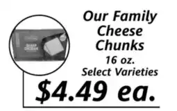 Apple Valley Natural Foods Our Family Cheese Chunks offer