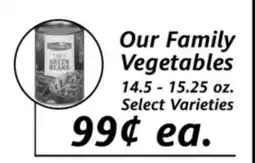 Apple Valley Natural Foods Our Family Vegetables offer