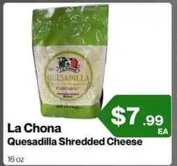 Market Place on Oakton La Chona Quesadilla Shredded Cheese offer