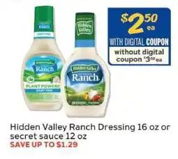 Winn Dixie Hidden Valley Ranch Dressing offer