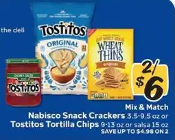 Winn Dixie Nabisco Snack Crackers or Tostitos Tortilla Chips offer